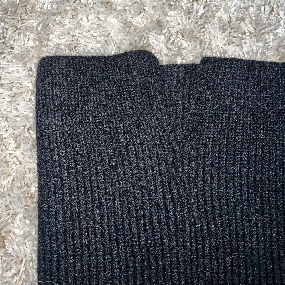 Black sweater tube top